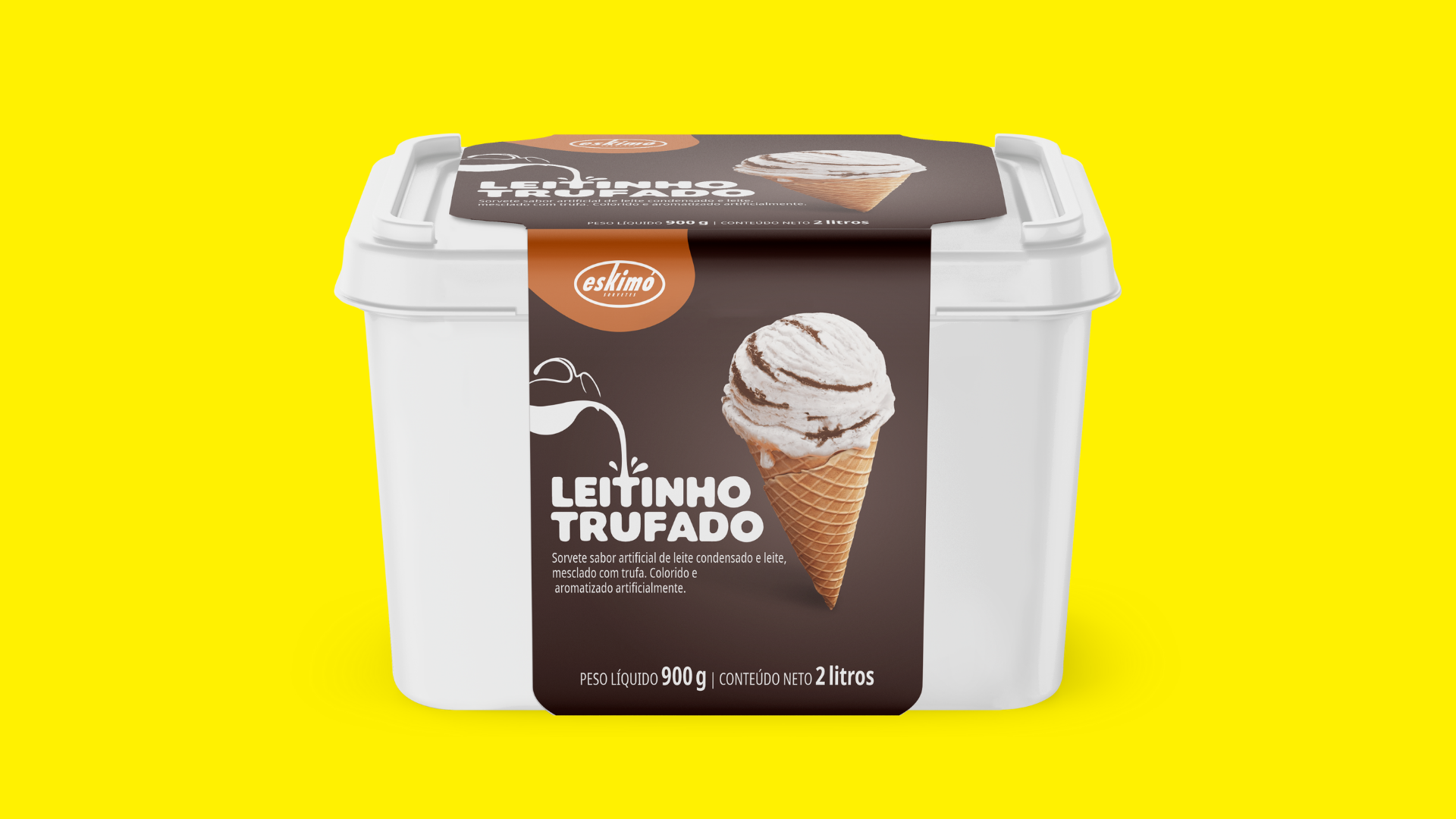 Leitinho Trufado - Pote de 2 litros