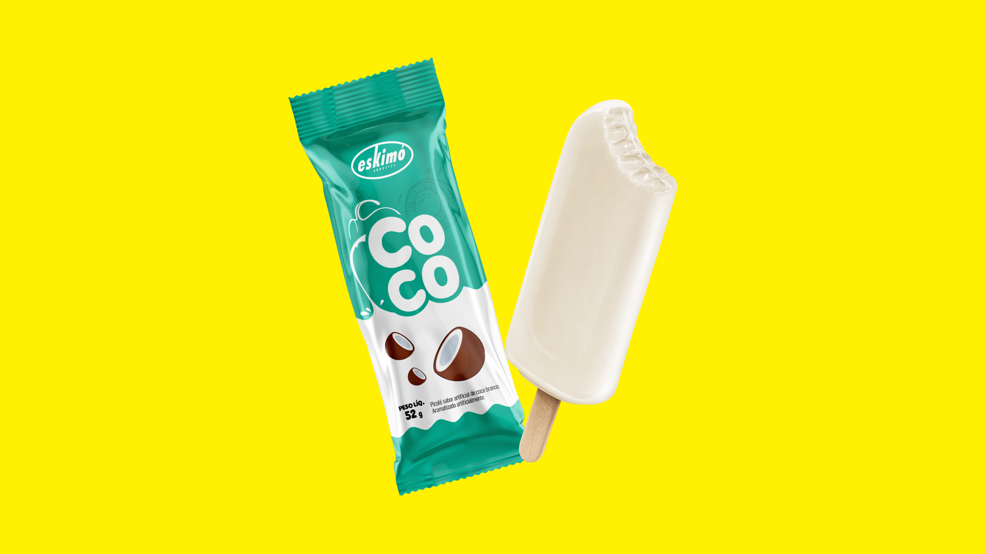 Picolé Creme Coco